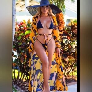 MATTE COLLECTION ACHILLES SHEER SWIM COVERUP SIZE XL